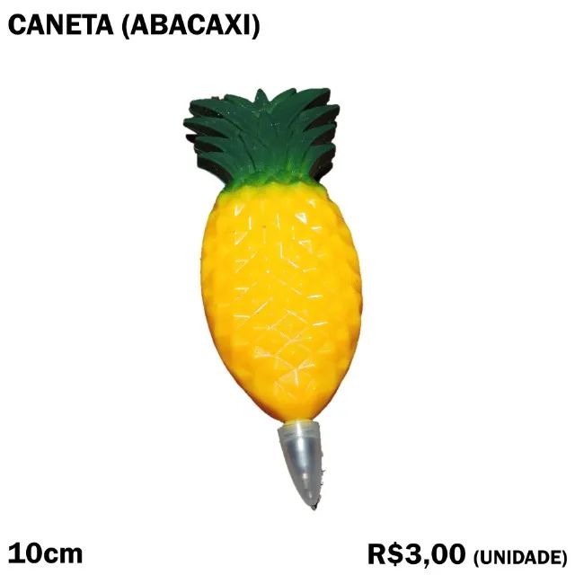 Caneta Abacaxi - Com Ímã de Geladeira
