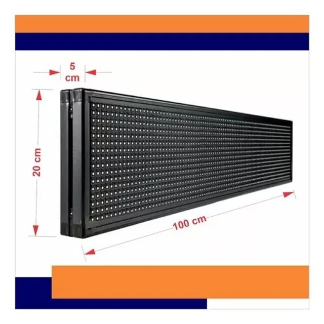 Painel led wi fi 100X20 Rgb  - Foto 3