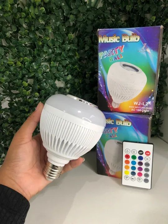 Lâmpada de música com Bluetooth e controle remoto - Festa! - Foto 2