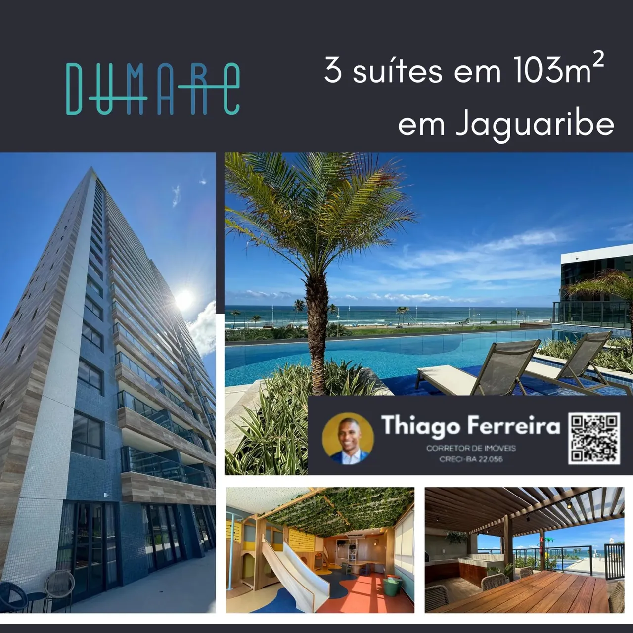 Dumare Jaguaribe, 3 Suítes Distribuído Em 103M² E 2 Vagas De Garagem.. D14KHF