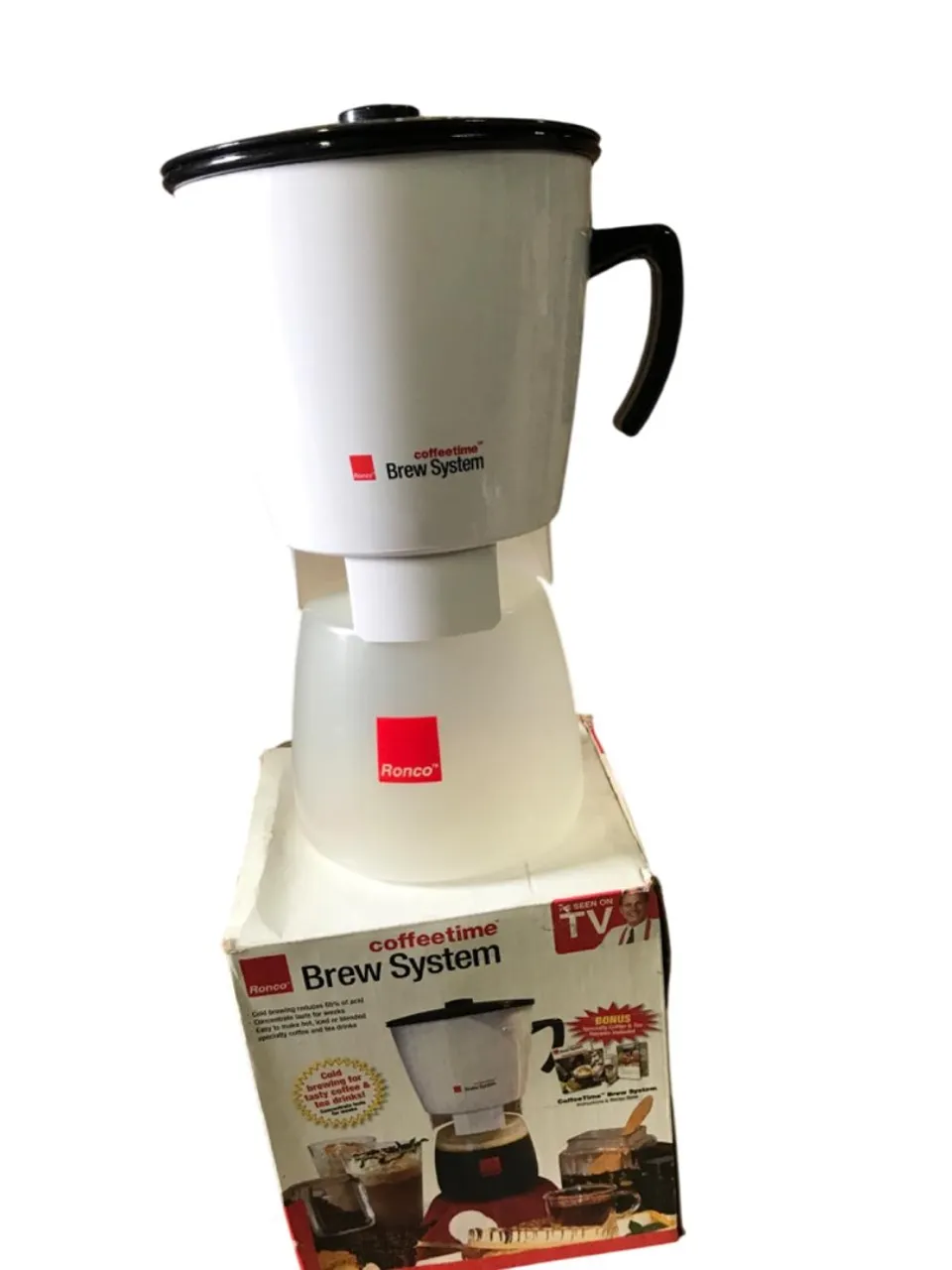 Sistema para fazer café a frio cafeteira Ronco CT1000WHGEN