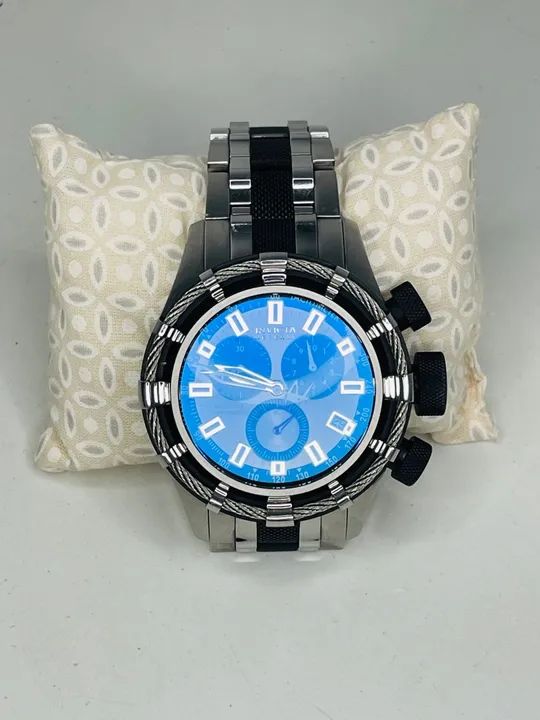 Relógio Invicta prata e preto original 