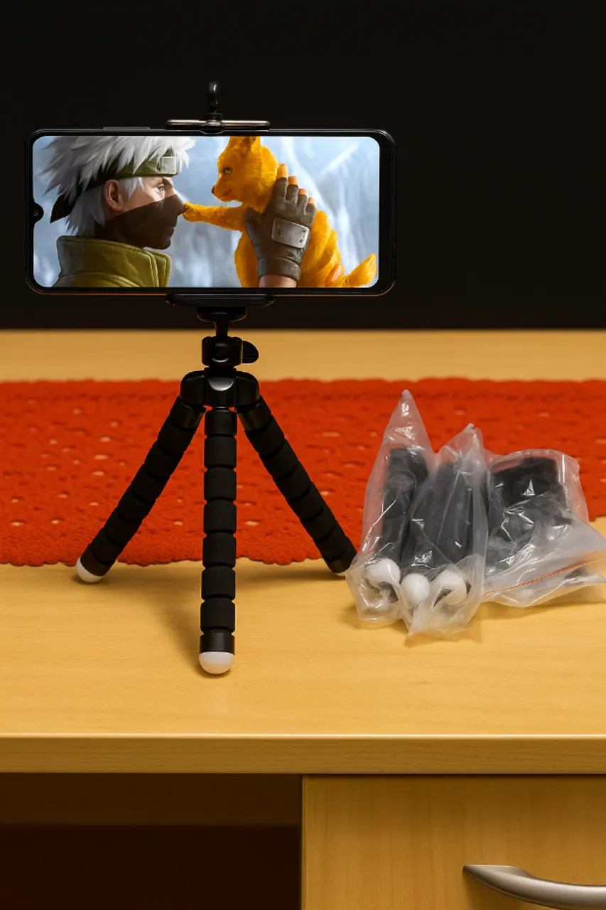 Mini Tripé Flexível para Celular e Câmera