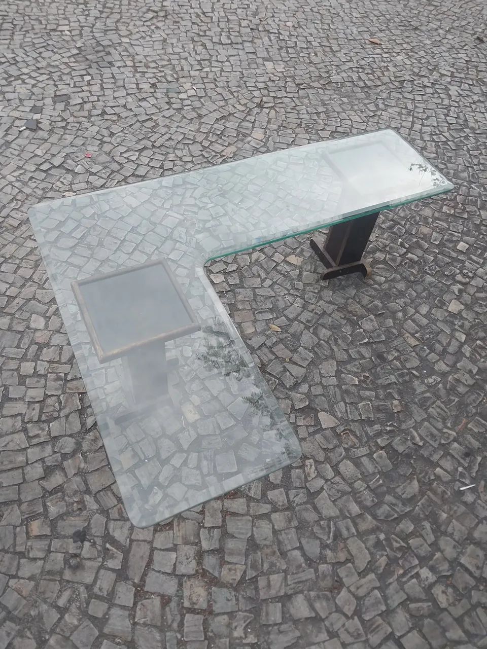 MESA DE CENTRO VIDRO BISOTADO  - Foto 2