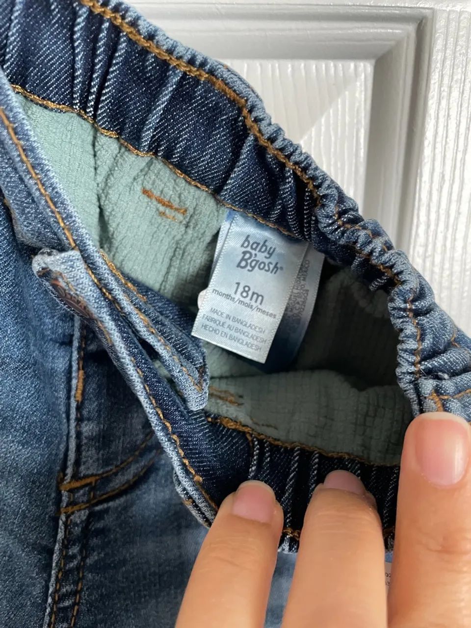 Calça Jeans peluciada OshKosh para Bebê nova  - Foto 3