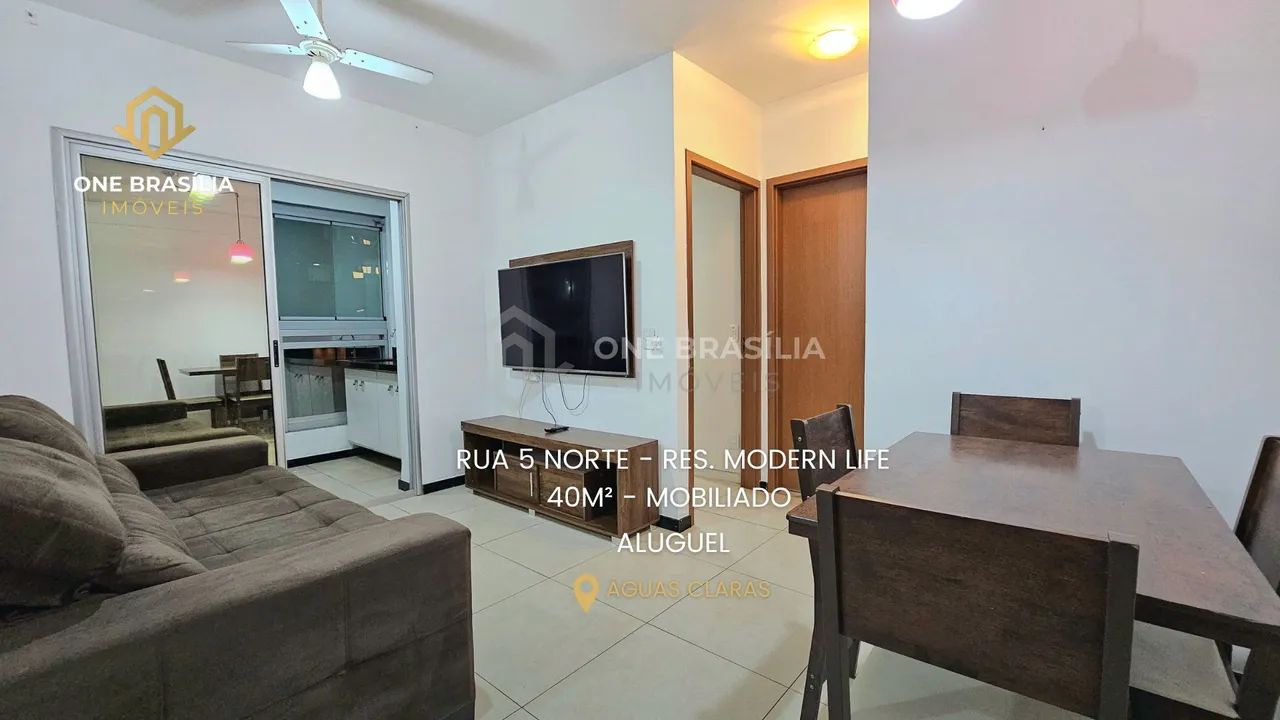 RUA 05 NORTE - ÁGUAS CLARAS - 1 QUARTO - MOBILIADO - Foto 3