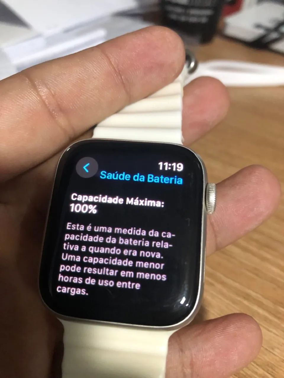 Apple Watch SE 2 Geração- Saúde da Bateria 100%
