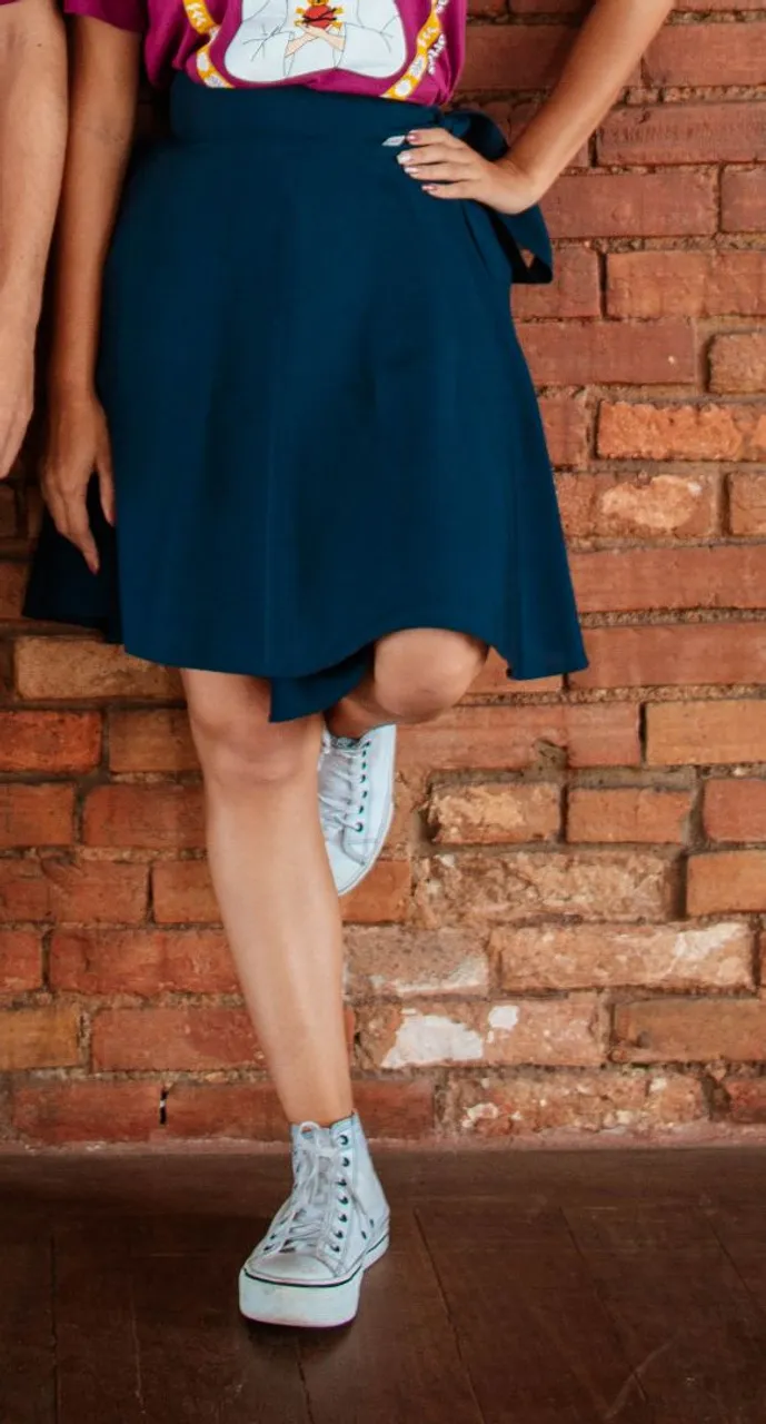 Saia Azul - Look Moderno