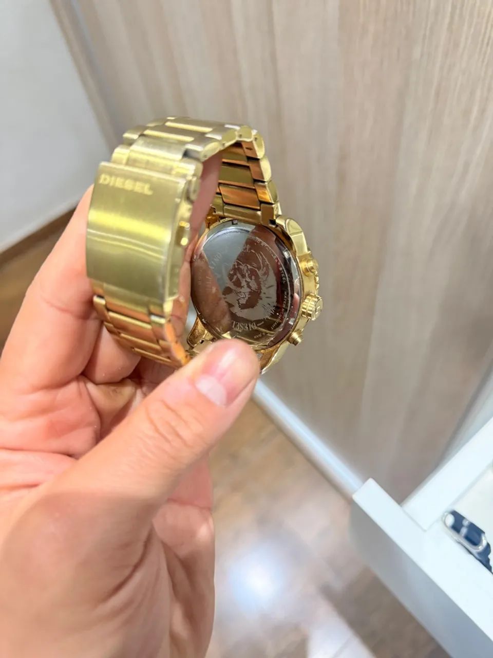 Rel ógio Diesel Dourado Original - Foto 2