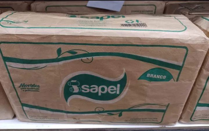 Kit 3 pacotes Papel toalha interfolha Isapel branco 2 dobras - Foto 3