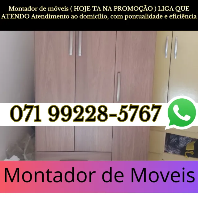Montador de móveis (71) *98820.3320 montagem Aparti de 29,90