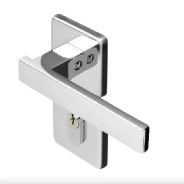 Fechadura Pado Externa Roseta Quadrada Concept 408 40mm Cromada64872652569475122