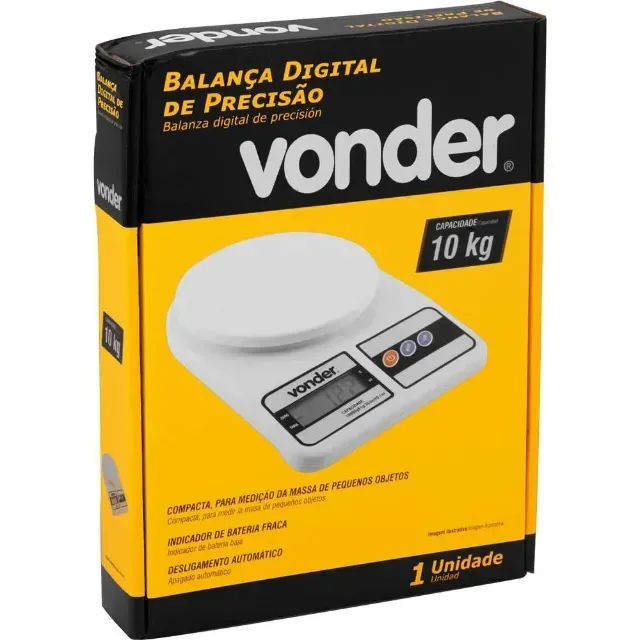 BALANCA 010KG DIGITAL PRECISAO VONDER