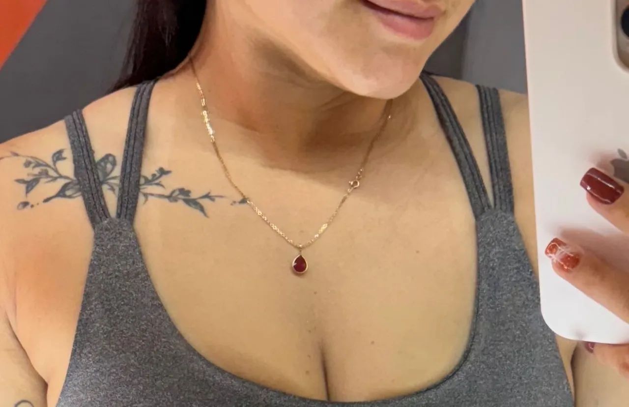 Colar de Ouro 18 k com Pingente de Coração - Foto 3