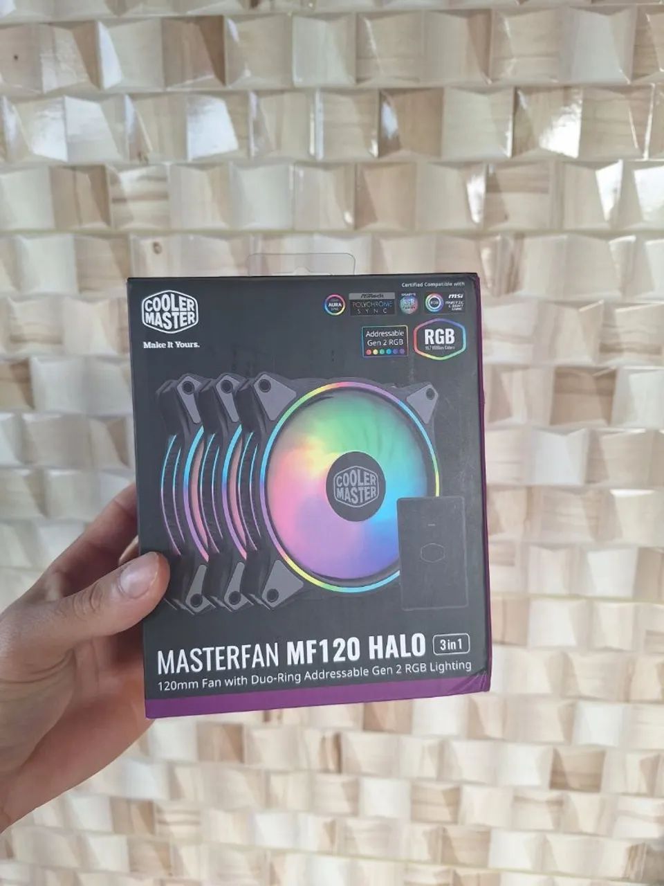 Cooler kit de 5 fans Master MF120 HALO - Foto 2
