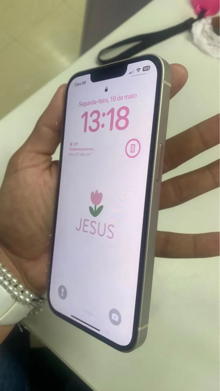 iPhone 14 branco 128 gigas - Foto 2