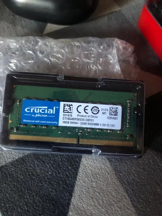 Memória ram crucial 16gb 3200mhz