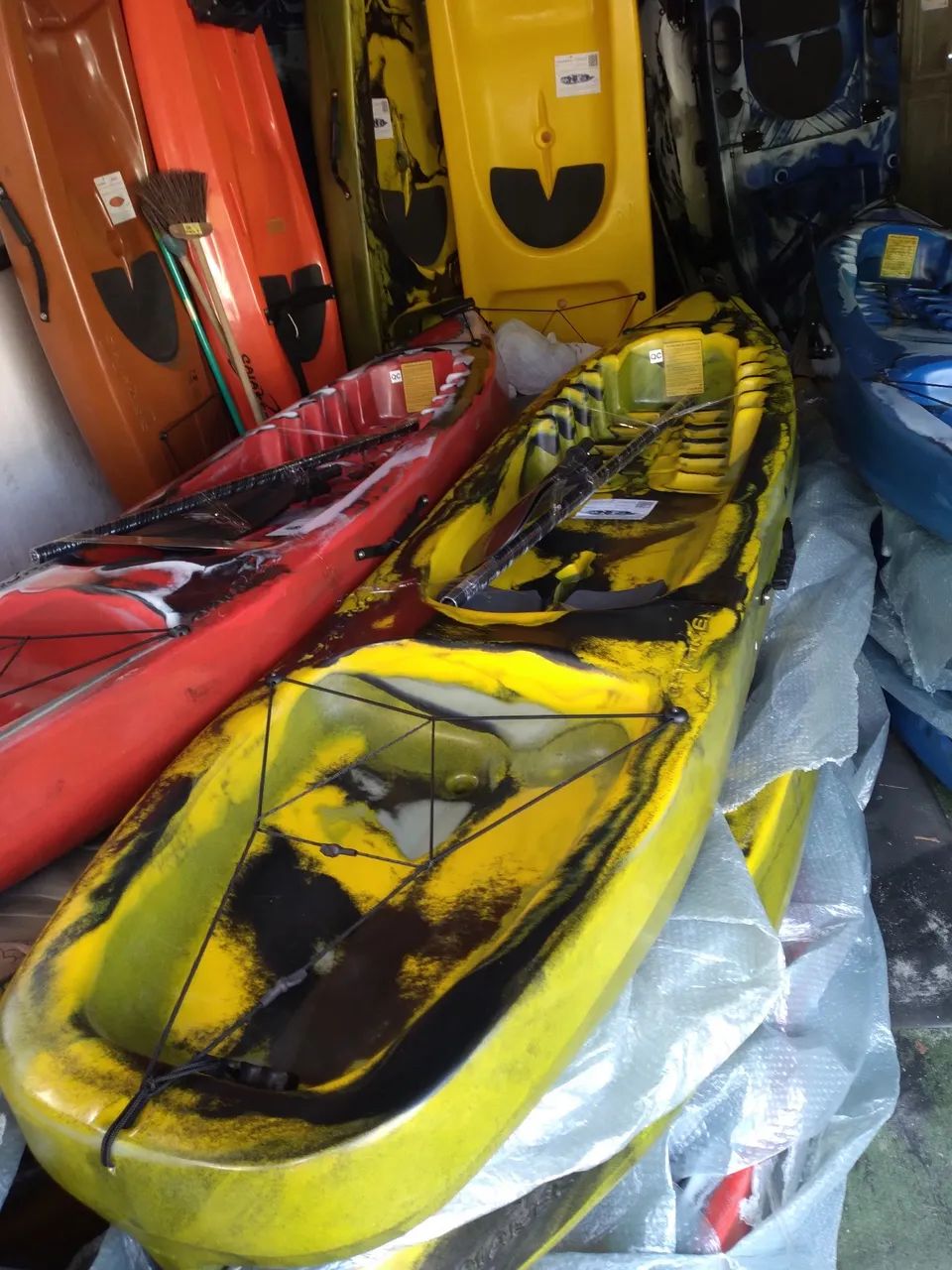 Caiaque ping. Novo várias cores 