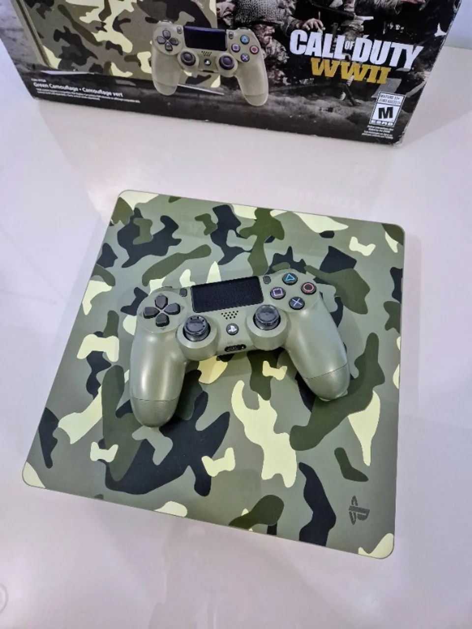 Playstation 4 Edição Limitada CoD WW2 Slim 1TB + 6 Jogos - Foto 3