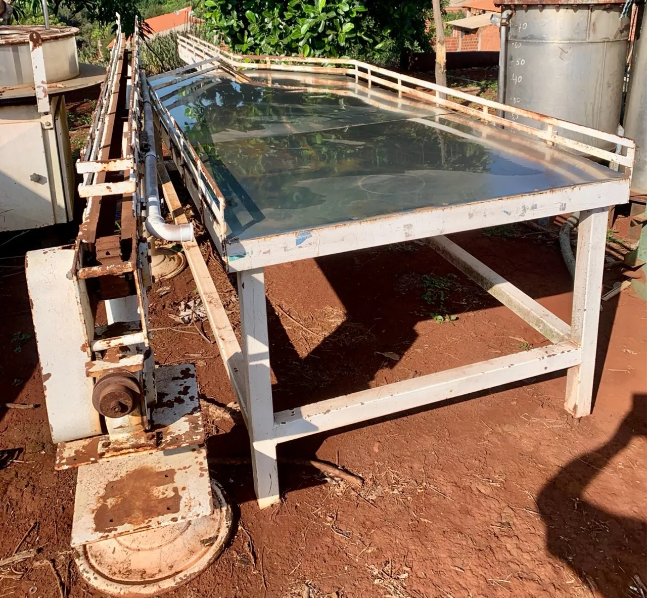 Mesa esteira envasamento 