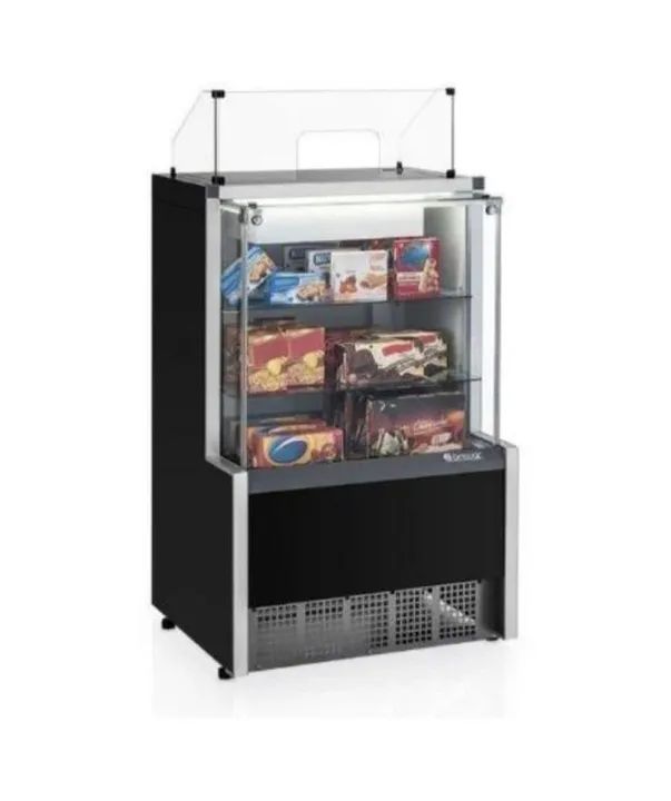 NZ. Vitrine seca com módulo caixa gaveteiro e Led GELOPAR 