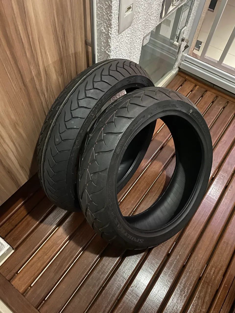Oportunidade Par Pneus Dunlop - Vulcan S 120/70 e 160/60-17