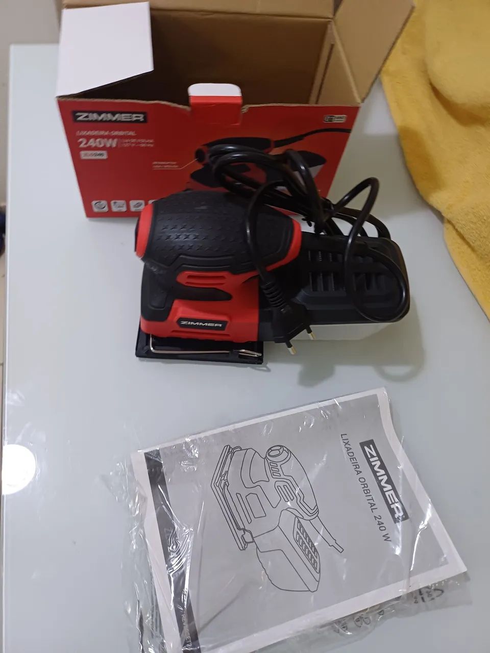 Lixadeira Orbital Zimmer 240W - Foto 6