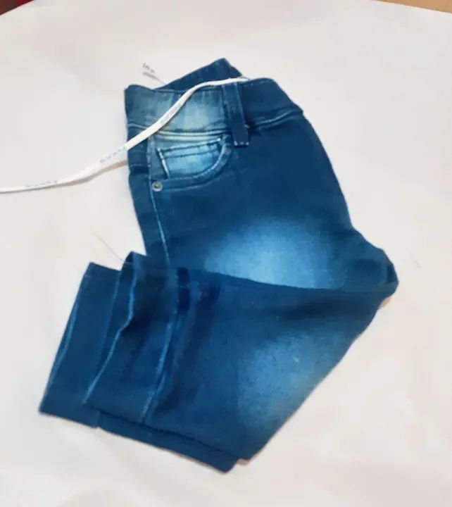 Calça Jeans Bebê - Azul Escuro - Foto 2
