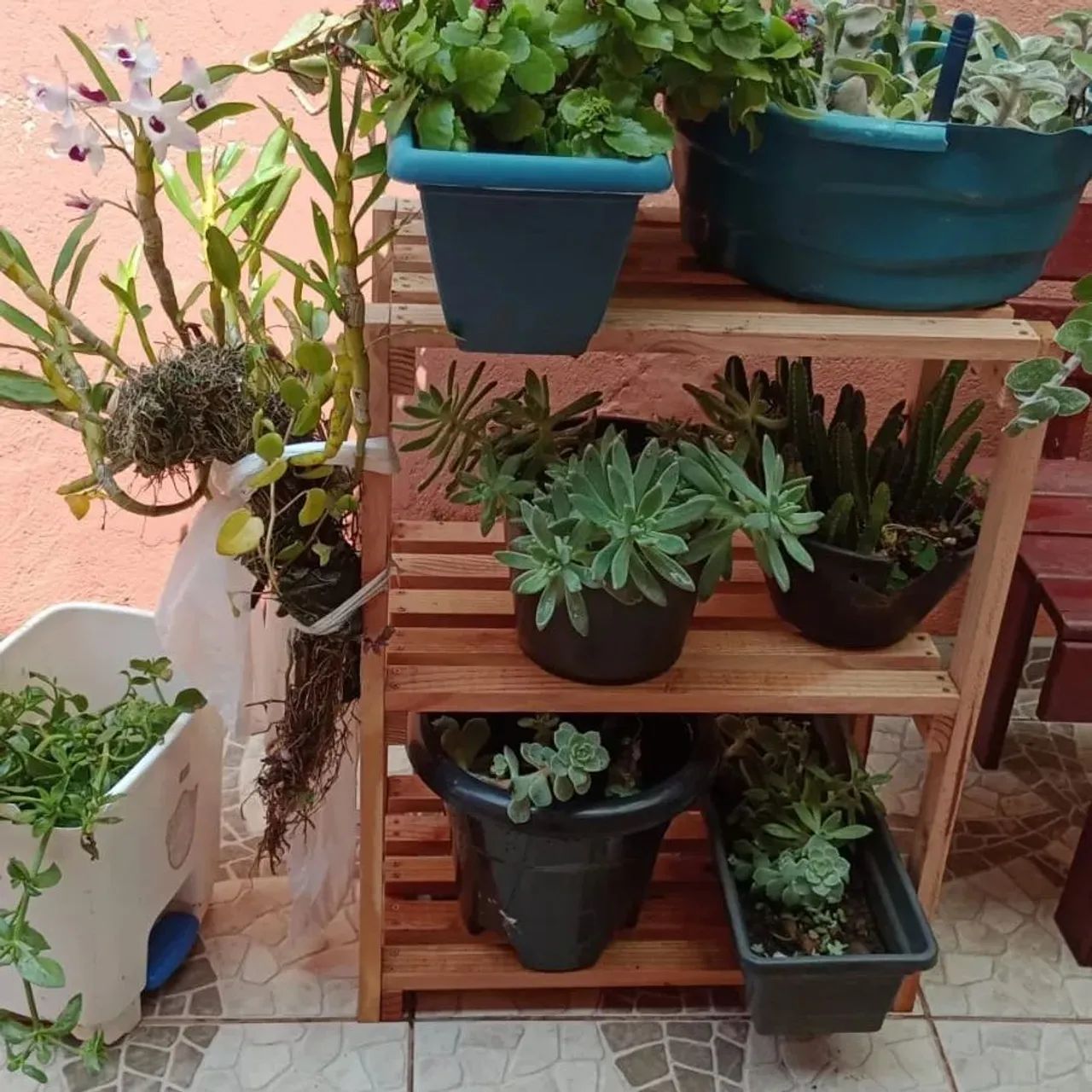 Estante de madeira para área externa - Foto 2