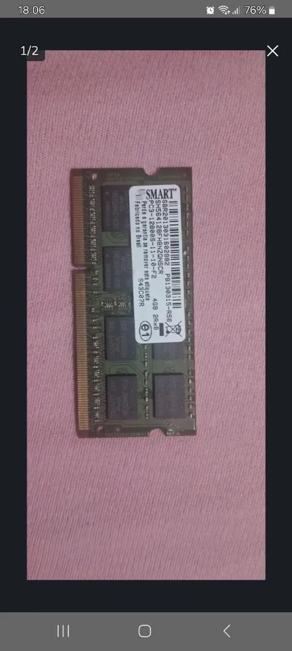 Memória RAM Smart 4GB DDR3