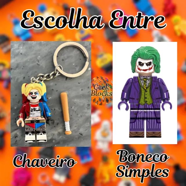 Minifiguras LEGO Batman Boneco e Chaveiro - Perfeitas para Colecionadores e Presentes! Jok - Foto 3