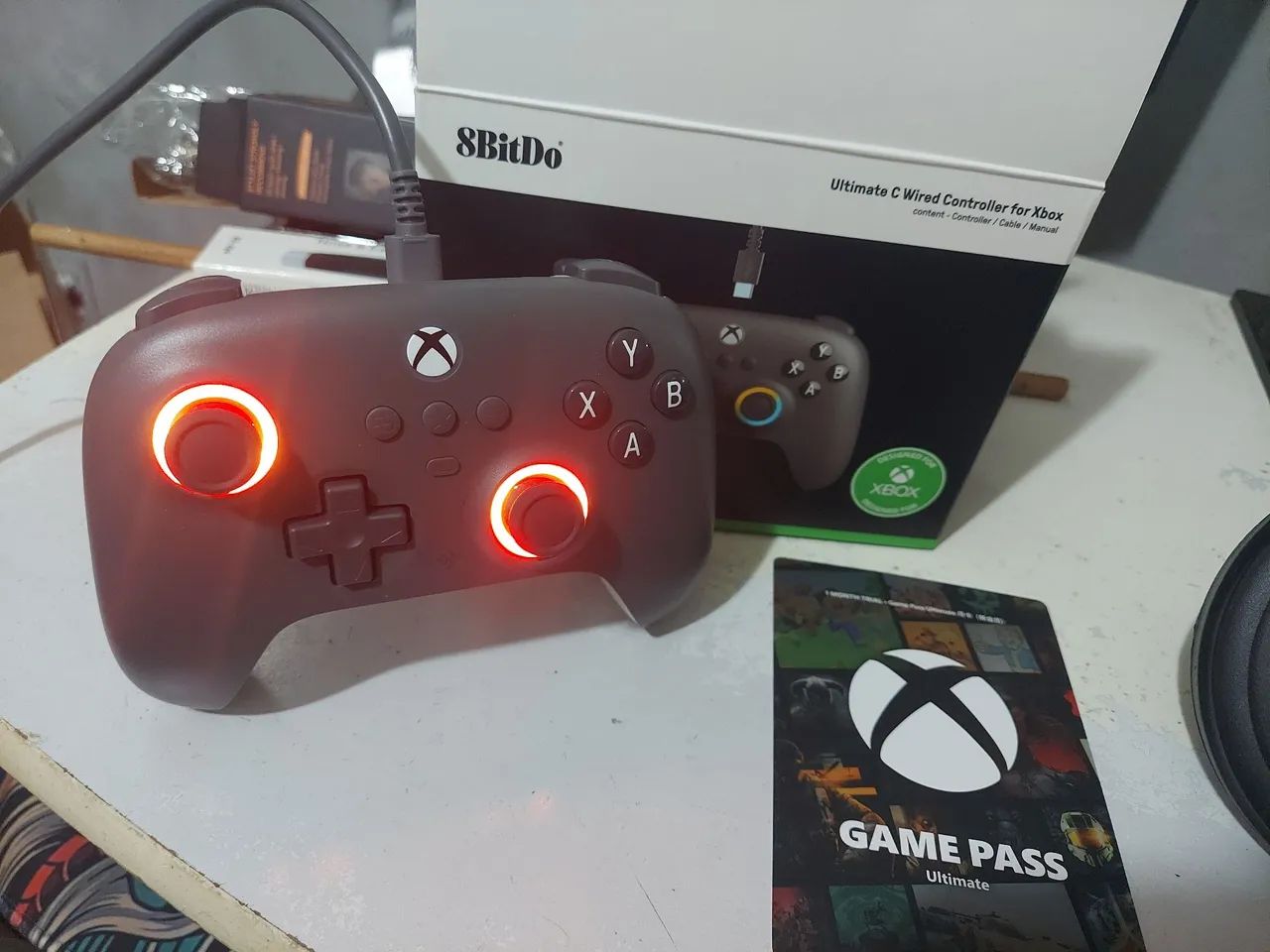 Controle 8BitDo Ultimate C Wired para Xbox - Foto 4