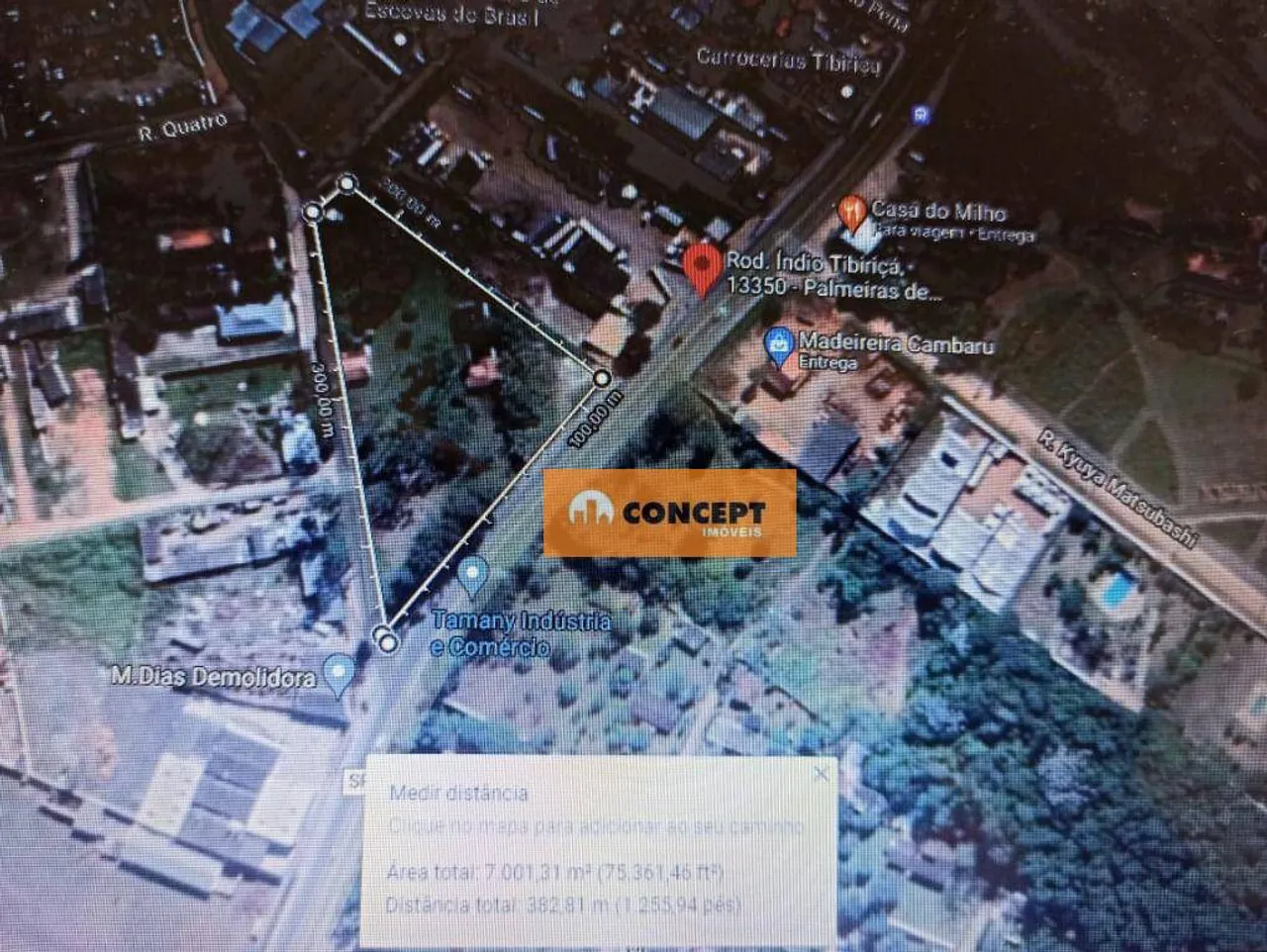 ÁREA COMERCIAL/INDUSTRIAL À VENDA e LOCAÇÃO, RODOVIA ÍNDIO TIBIRIÇÁ, PALMEIRAS, SUZANO