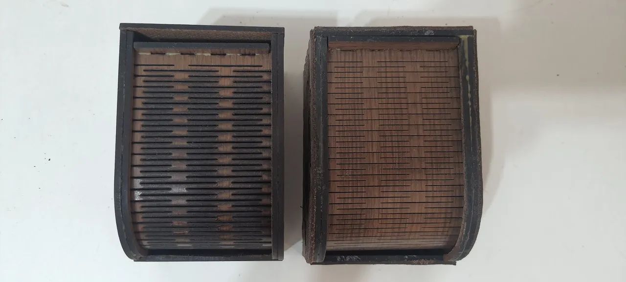 Porta jóias com impressão laser e couro - Foto 4