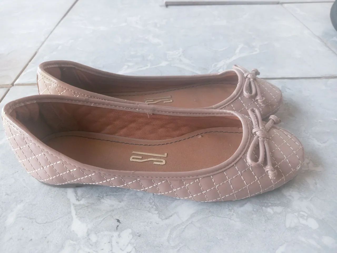 Sapatilha feminina bege - Foto 4