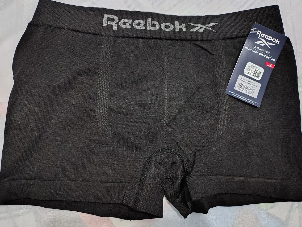 Cueca Boxer Reebok Preto Tamanho G - Foto 2