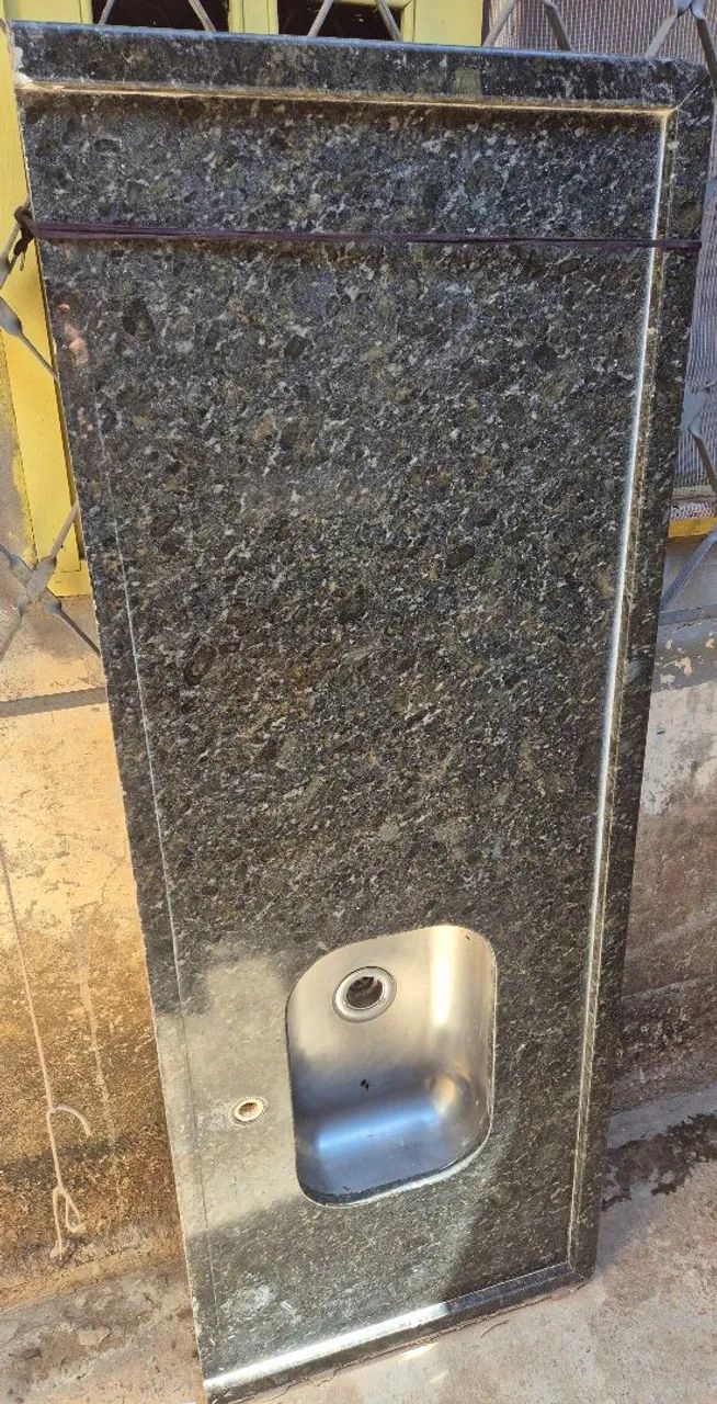 Pia de cozinha granito ( verde Ubatuba)  - Foto 2