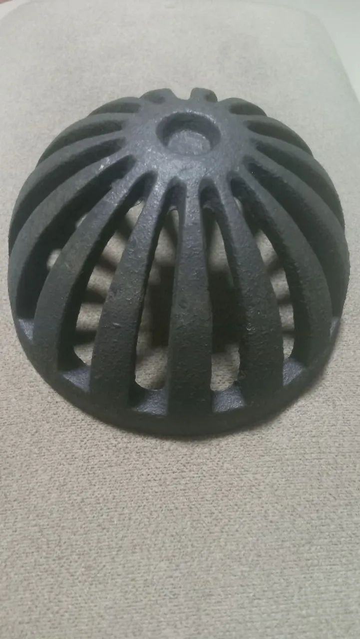 Ralo Hemisferico Abacaxi Ferro Fundido 100mm - Foto 3