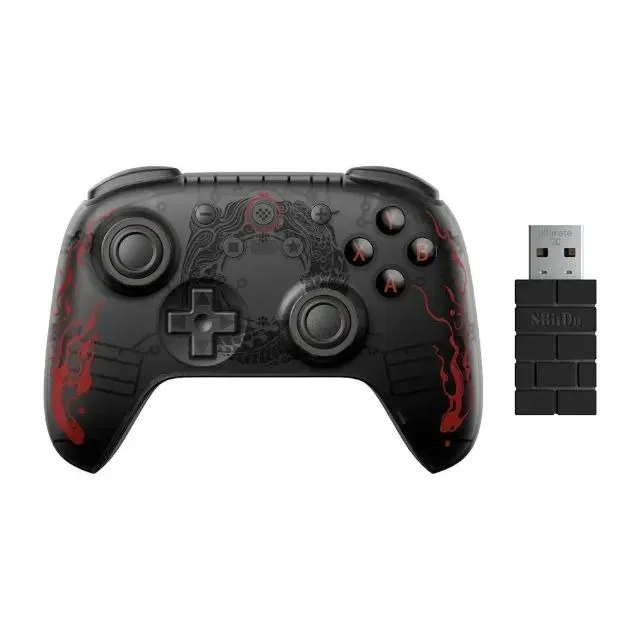 (NOVO) Controle Gamer 8BitDo Ultimate 2C Black Myth Wukong, BT/Wifi, Hall Effect, Preto