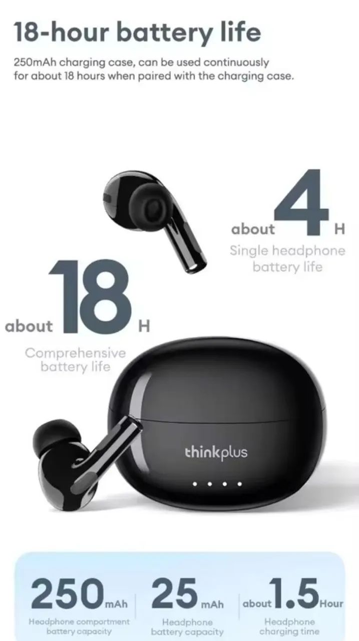 Fone bluetooth Lenovo LP5 Pro Lacrado  - Foto 2