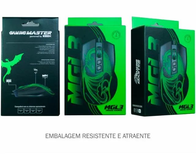Mouse Gamer MGL337 Dragão - Foto 4
