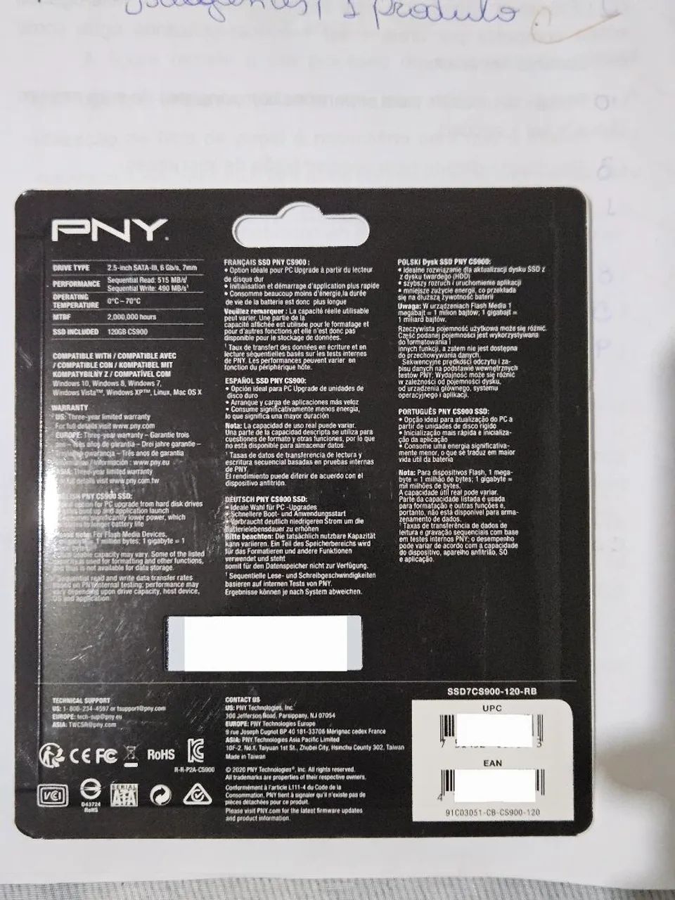 SSD DA PNY 120GB 422991268624486403