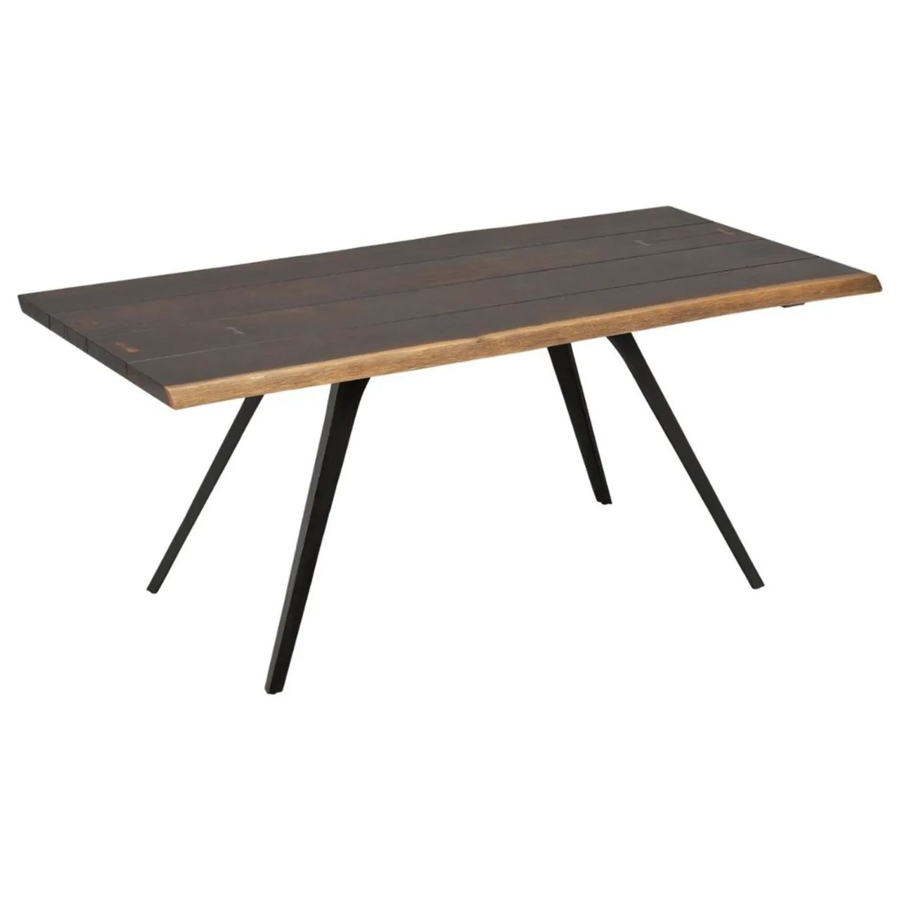 Mesa de Jantar 6 lugares importada - Carvalho Maciço Queimado - Foto 3