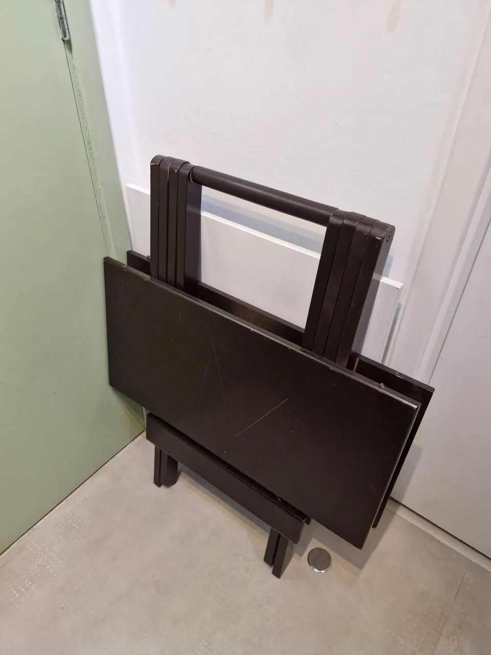Mesa dobrável de madeira - Foto 2