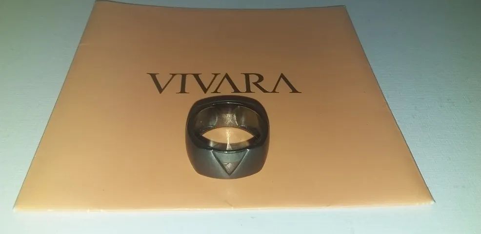 Anel Vivara Man 10mm - Prata com Ródio Negro - Aro 23 - Foto 4
