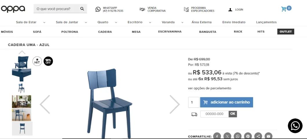 Cadeira Oppa Design - Foto 4