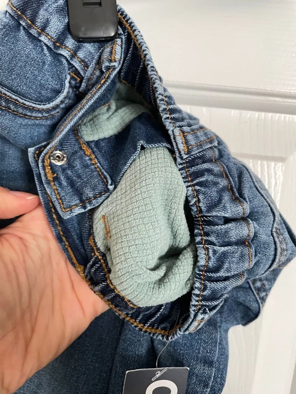 Calça Jeans peluciada OshKosh para Bebê nova  - Foto 4