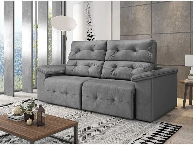 Sofá Retratil E Reclinavel Barcelona 200 cm ( **Promoção Frete Grátis** ) - Foto 4