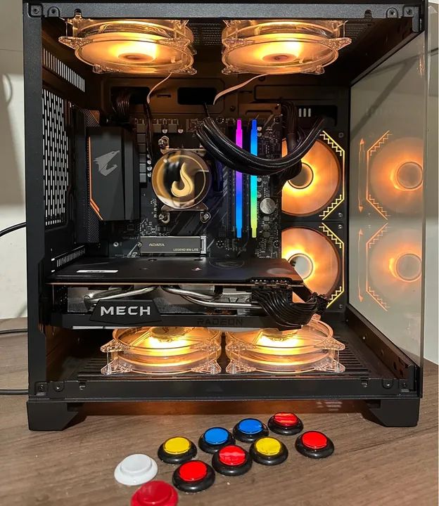 PC gamer ryzen 7 5700x3d + Rx 6700xt 12gb 