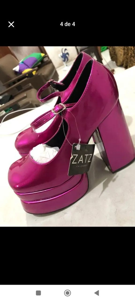 Sandália Plataforma Pink Zatz